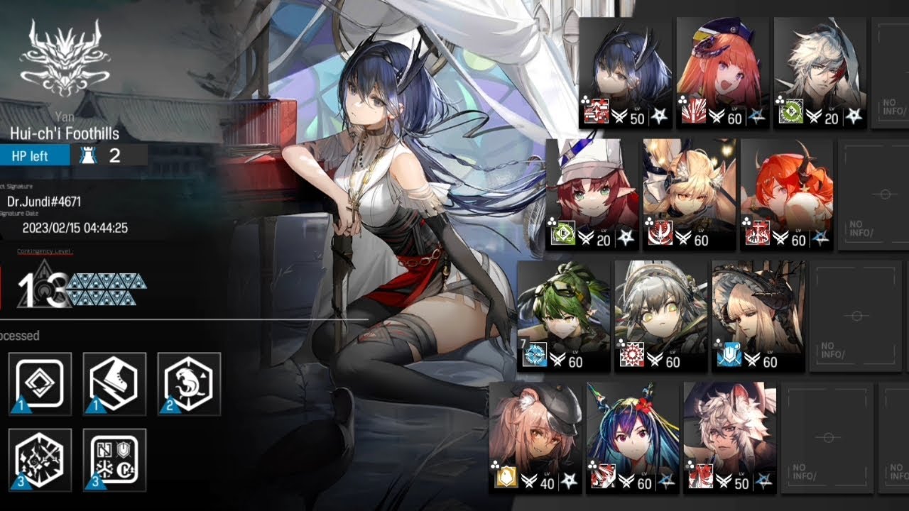 [Arknights]CC#10 Day13 R13 max - Hui'chi Foothills - brain fart clear ...
