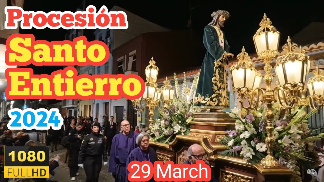 Procesión General del Santo Entierro 29 March 2024 #cabanyal #valencia #semanasantamarinera