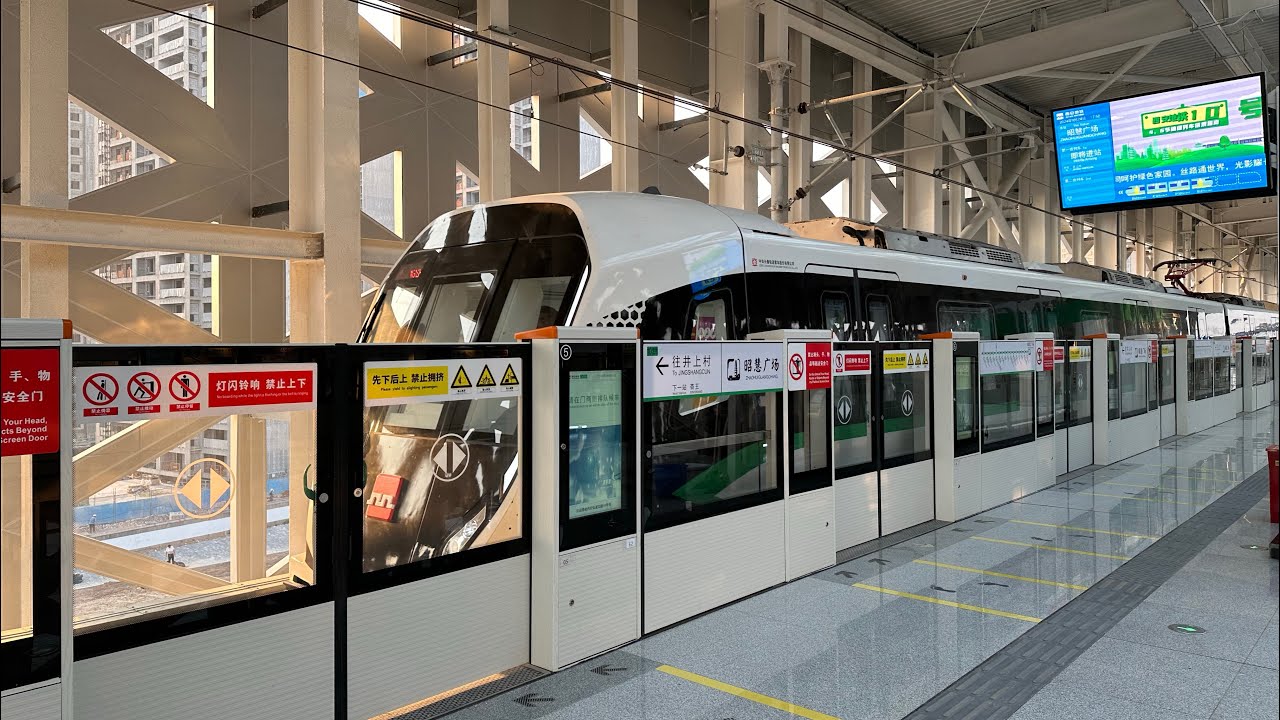Xi'an Metro Line 10 POV From Zhaohui Square to Jingshangcun