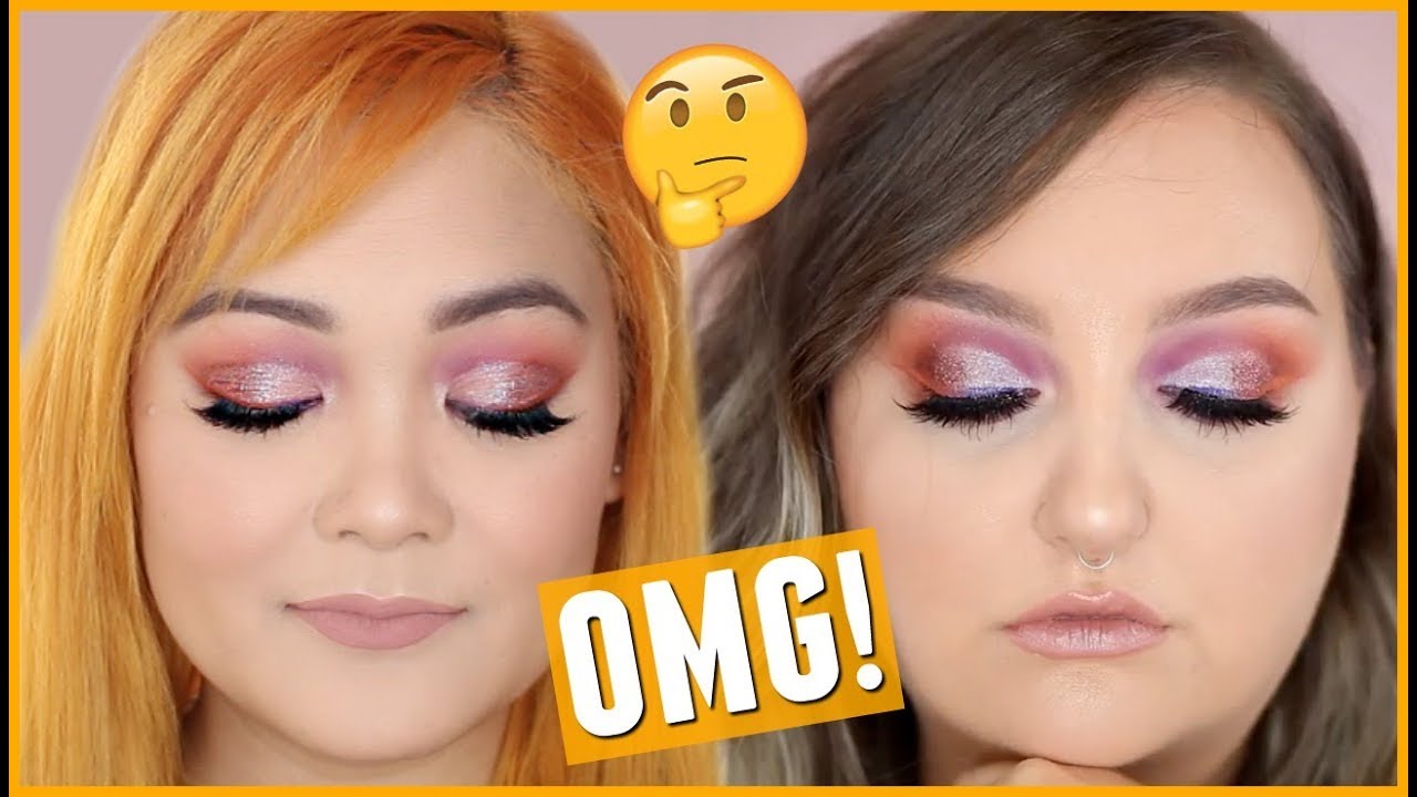 I Tried Following a RawBeautyKristi Makeup Tutorial // Huda Beauty Desert Dusk DUPE