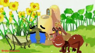 Hardwork always pays off| kids story| Lazy Grasshopper| The Ant and The Grasshopper | bed time Story