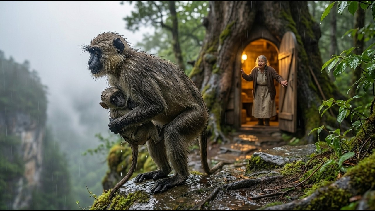 “A monkey stood in the rain with a baby… You have to see this”