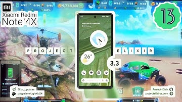Project Exilir 3.3 di Redmi Note 4 / 4x || Custom Rom Android 13 || Install dan Review ||