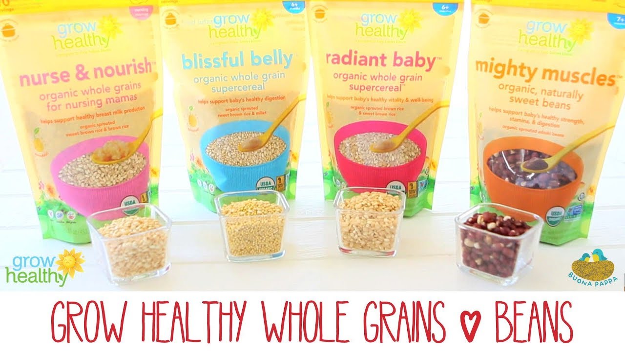 Grow Healthy Whole Grains and Beans - baby food | BuonaPappa