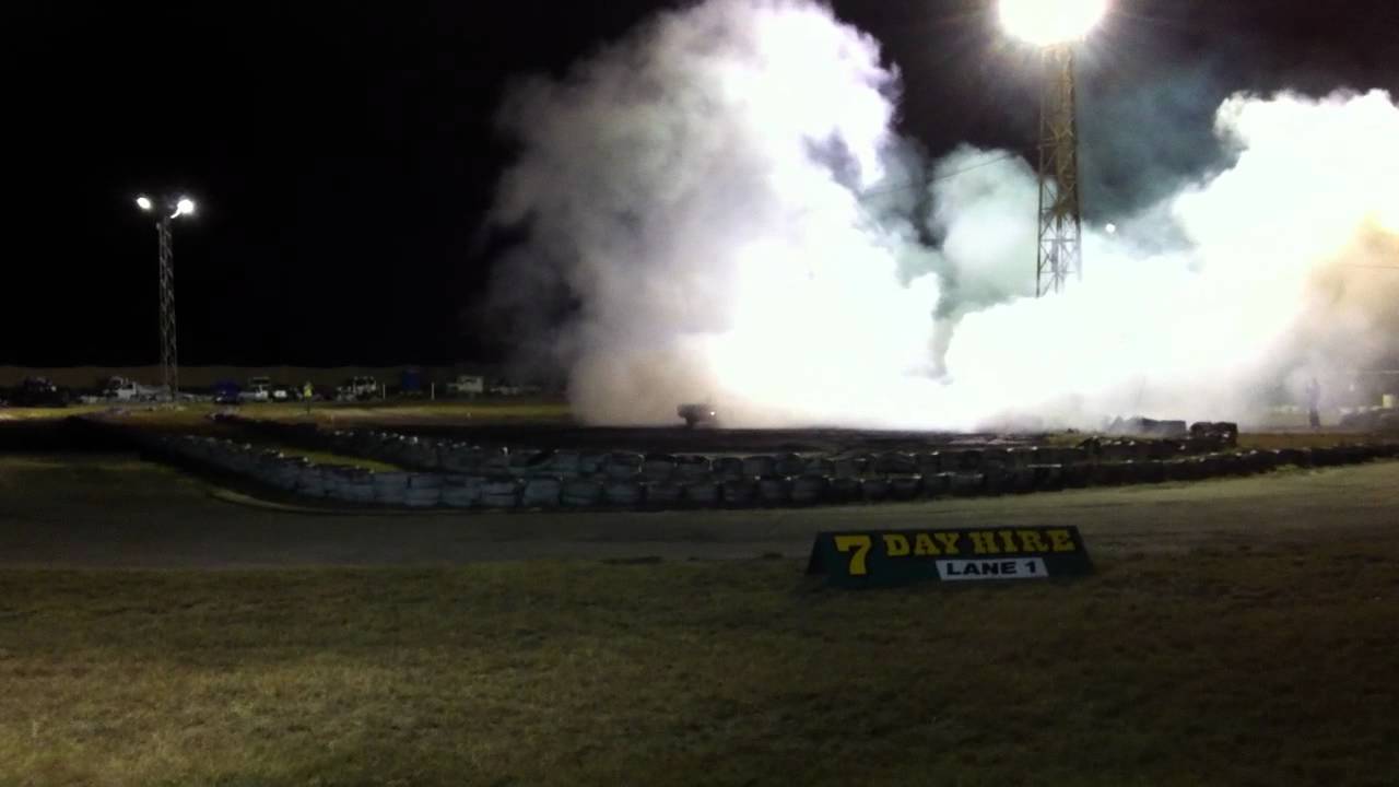 Charters Towers Burnout comp 11062011 Scott's Holden HQ SS 2nd Skid