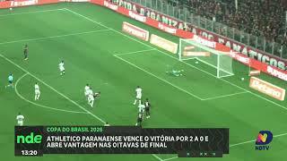 Athletico vence o Vitória e abre vantagem nas oitavas da Copa do Brasil