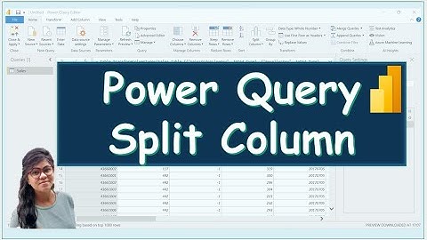 Power Bi Split Column || Split Column in Power Query || Power Query in Hindi