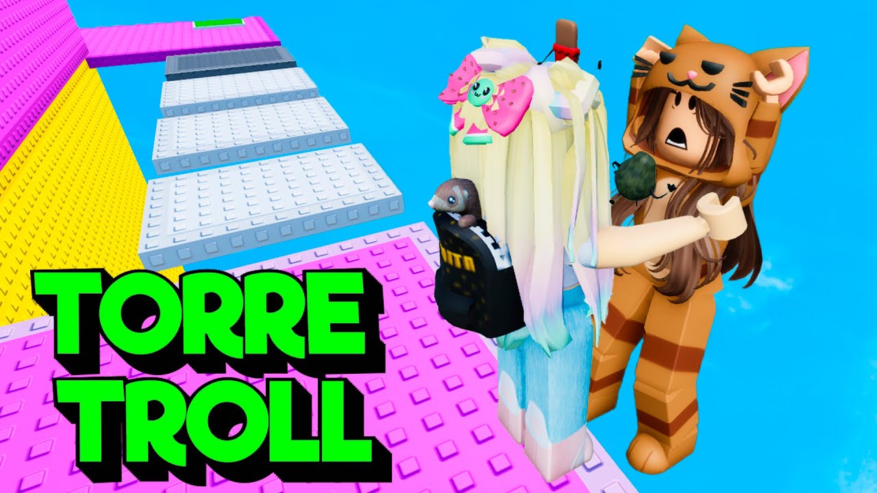 TROLLEO a MANDARINA en la TORRE TROLL DE LOS ABRAZOS !! Hug Troll Tower 🤗