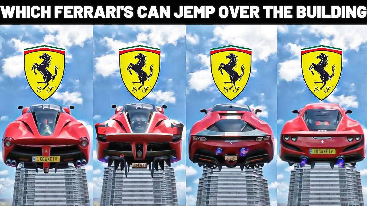 WHICH FERRARI'S CAN JUMPS OVER THE BUILDING IN FORZA HORIZON 5 | LET'S FIND OUT
