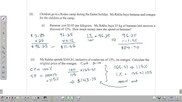 CSEC Math  paper 2 2022 Question 1 and 2 solutions