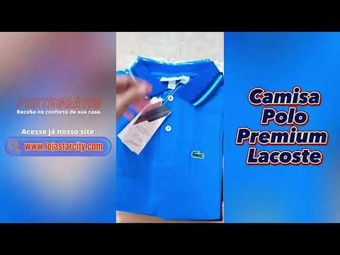 Camisa Polo Lacoste Premium + BRINDE  