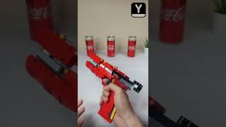 Lego Cyberpunk style Pistol - Blowback Rubber Band Gun #shorts