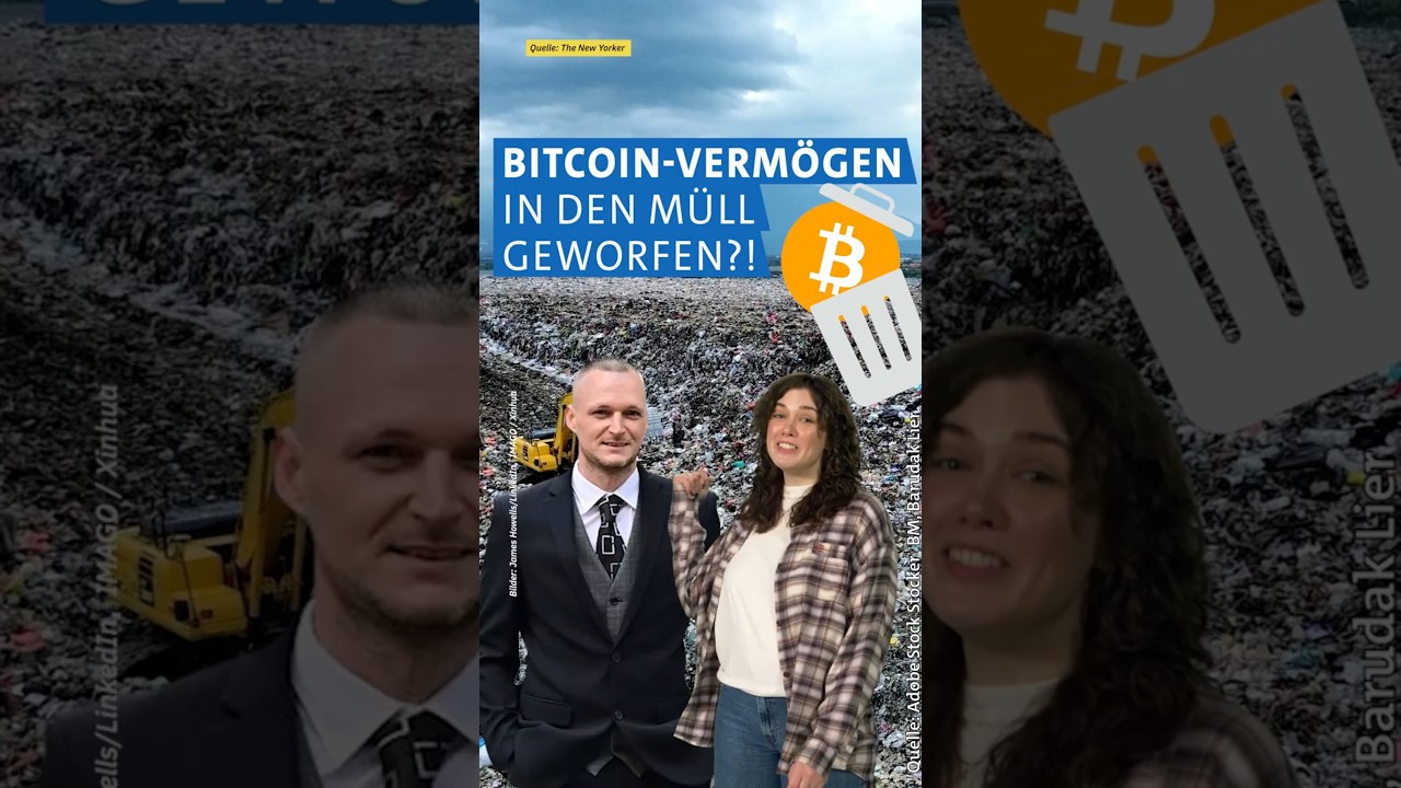 700 Millionen Euro Bitcoins im Müll?!️ | Eine Minute Geld MDR #Shorts -  YouTube