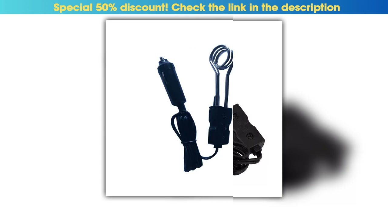 Best 12V 24V 120W Car Immersion Heater Portable High Quality Safe Warmer Electric Boiler Hot Water•