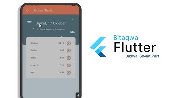 Flutter Bitaqwa | Jadwal Sholat Screen