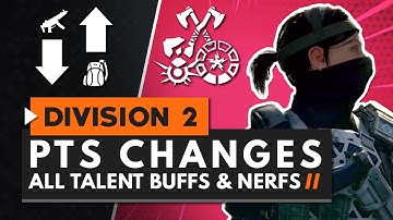 ALL NEW BUFFS & NERFS in First PTS Update | The Division 2