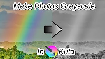 Make Your Photos Black and White (Krita Photo Editing Tutorial)