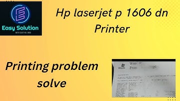 Hp lj p 1606 dn printing problem solve #EASYSOLUTION//SUJITKUMARBHOI