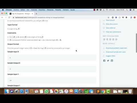 Exceptions String to Integer