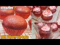 2 CUPS Na HARINA! 18 CUPCAKES Ang Magagawa! Maumbok At Moist! | Steamed Red Velvet Cupcake | No Bake