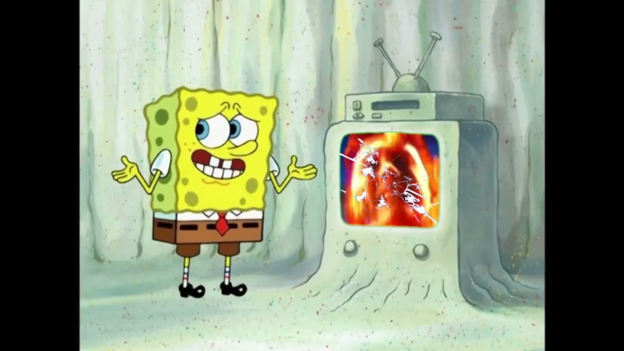 SpongeBob TV Glitch Meme YouTube