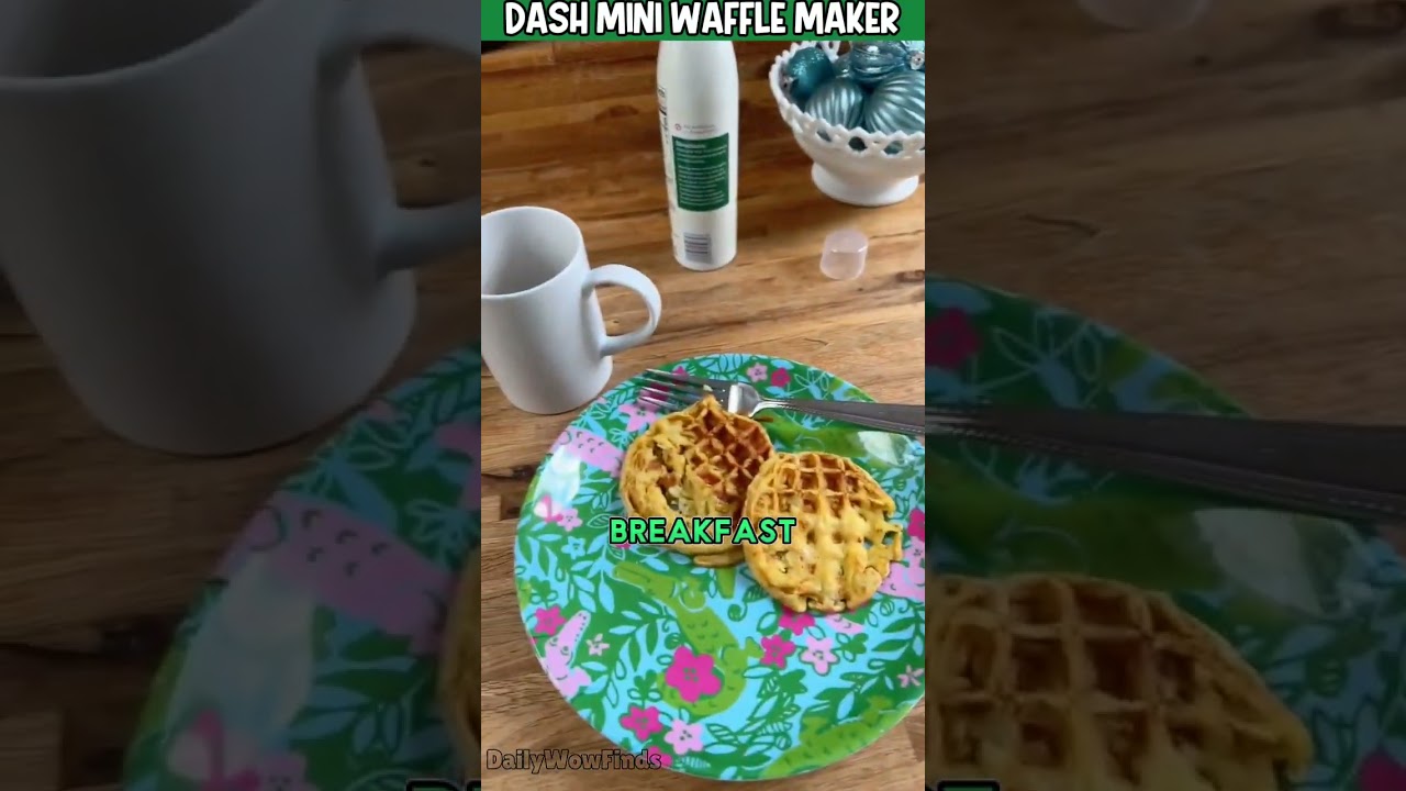 Cutest Amazon Mini Waffle Maker 🧇 | Must Have Kitchen Gadget 2025 | Daily Wow Finds Review