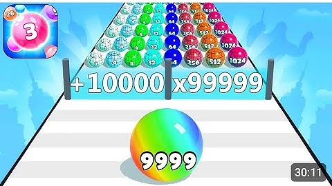 Ball Run 2048 - Gameplay Walkthrough Tutorial Levels (iOS, Android NinjaX YT is live! part - 208