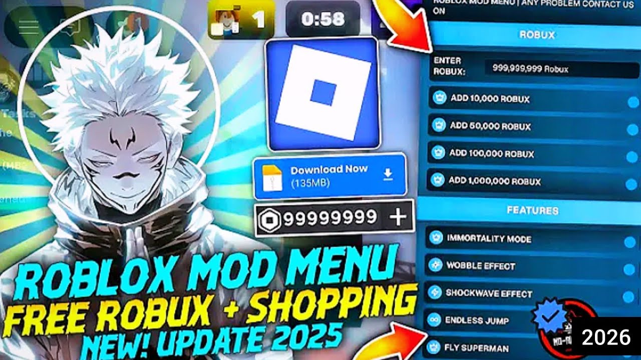 Roblox Mod Menu 2.703.1353 Unlimited Robux | Roblox Mod Apk Unlimited Robux 2026 😱