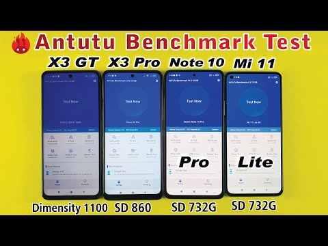 Poco X3 GT vs X3 Pro vs Redmi Note 10 Pro vs Mi 11 Lite Antutu Benchmark  Score Test! - YouTube