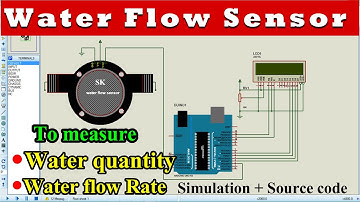 water flow sensor simulation in Proteus \ water flow senor library for Proteus