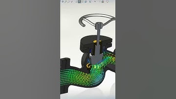 Como é uma simulação CFD? #shorts #engenharia #industria #solidworks #simulation #cfd #simulação
