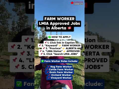 🇨🇦 Search Farm Worker LMIA Approved Jobs in Alberta | canadacareersite.com