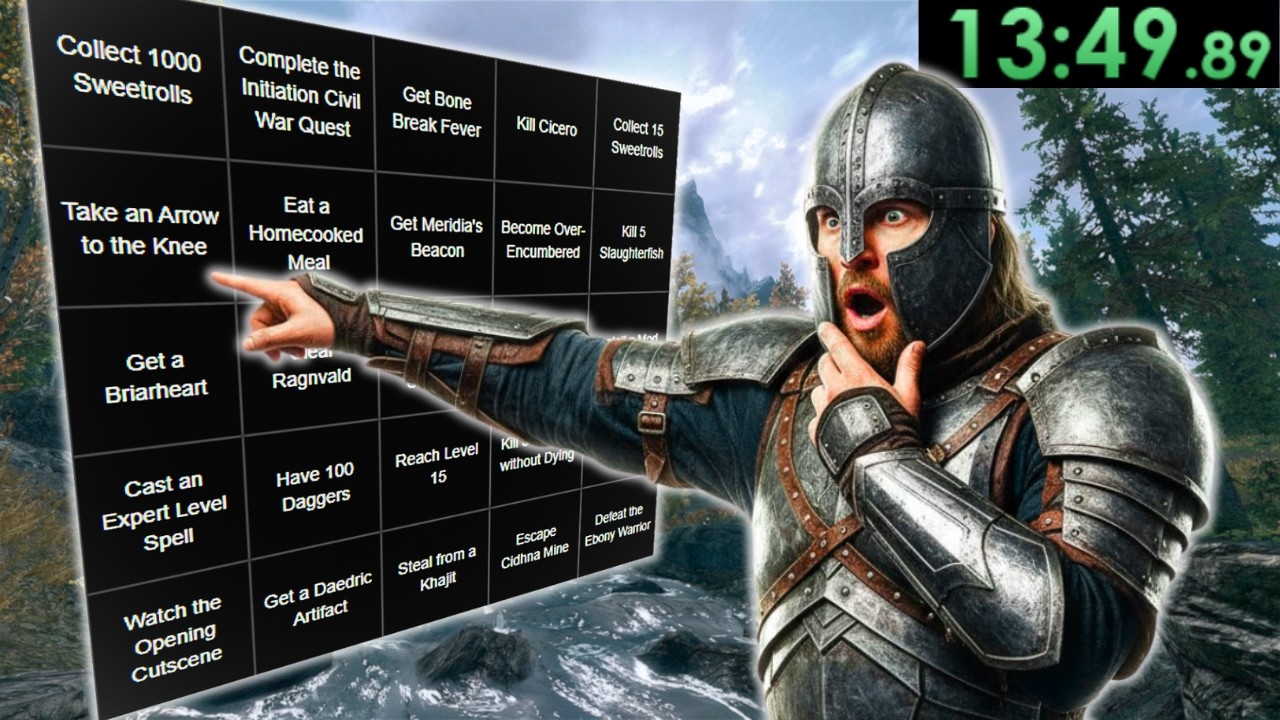 Skyrim, But it's a Race to Complete Random Objectives