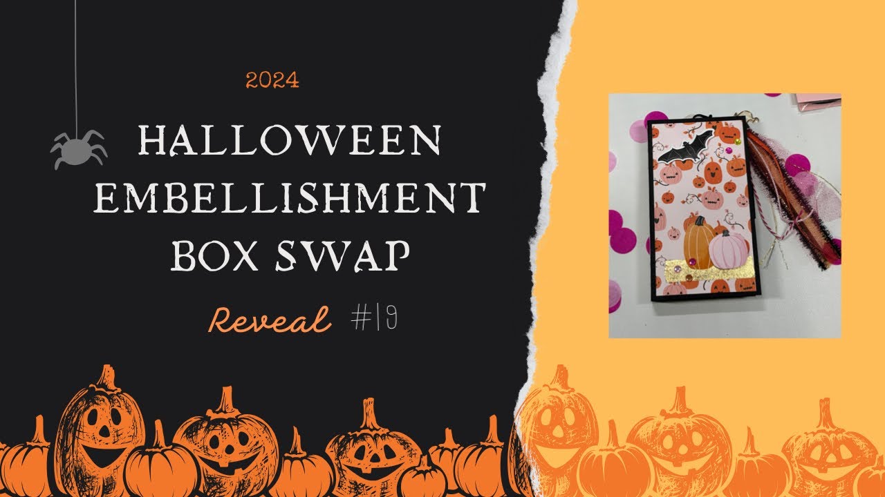 Halloween Embellishment Box Swap Reveal #19 by @scrappypanda7892 - YouTube