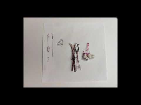 Лыжи и коньки для ватной игрушки - YouTube