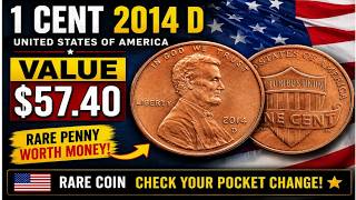 1 Cent 2014 D Penny Value Worth $57.40? Rare United States Coin To Look For