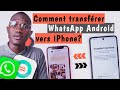 Migrer vers ios comment transfrer whatsapp android vers iphone  icarefone transfer