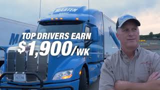 Marten Transport Driving Job - Average $1,400+/Week