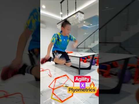 Agility Circuit x Plyometrics to train Jumping Power💫 #shorts #speedandagility #plyometrics