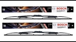 Bosch silikomplett wiper blade unboxing and review