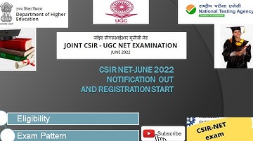 CSIR  NET JUNE 2022 FORM RELEASED |  CSIR  NET JUNE 2022  NOTIFICATION OUT  | JRF | LECTURESHIP
