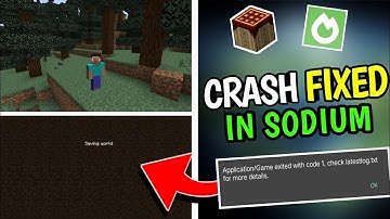 How To Fix Sodium All crash | How To Fix Crash In Sodium Mod | Pojavlouncher