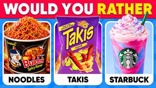 Would You Rather - Viral FOODS That Took Over the Internet 🌎🍟🍜🦄 Daily Quiz screenshot 2