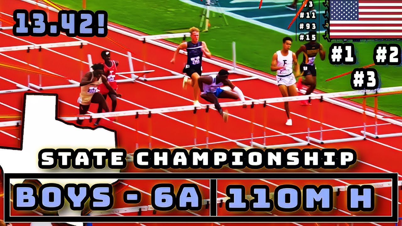 Top 3 USA Hurdlers 110M Hurdles 6A Boys Texas State Championships