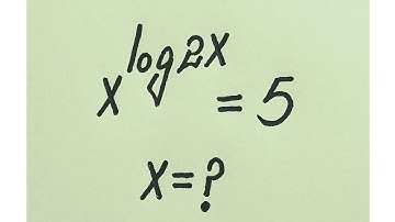 Hardest Olympiad Math Logarithmic Question l x=? l Easy & Tricky Solution 