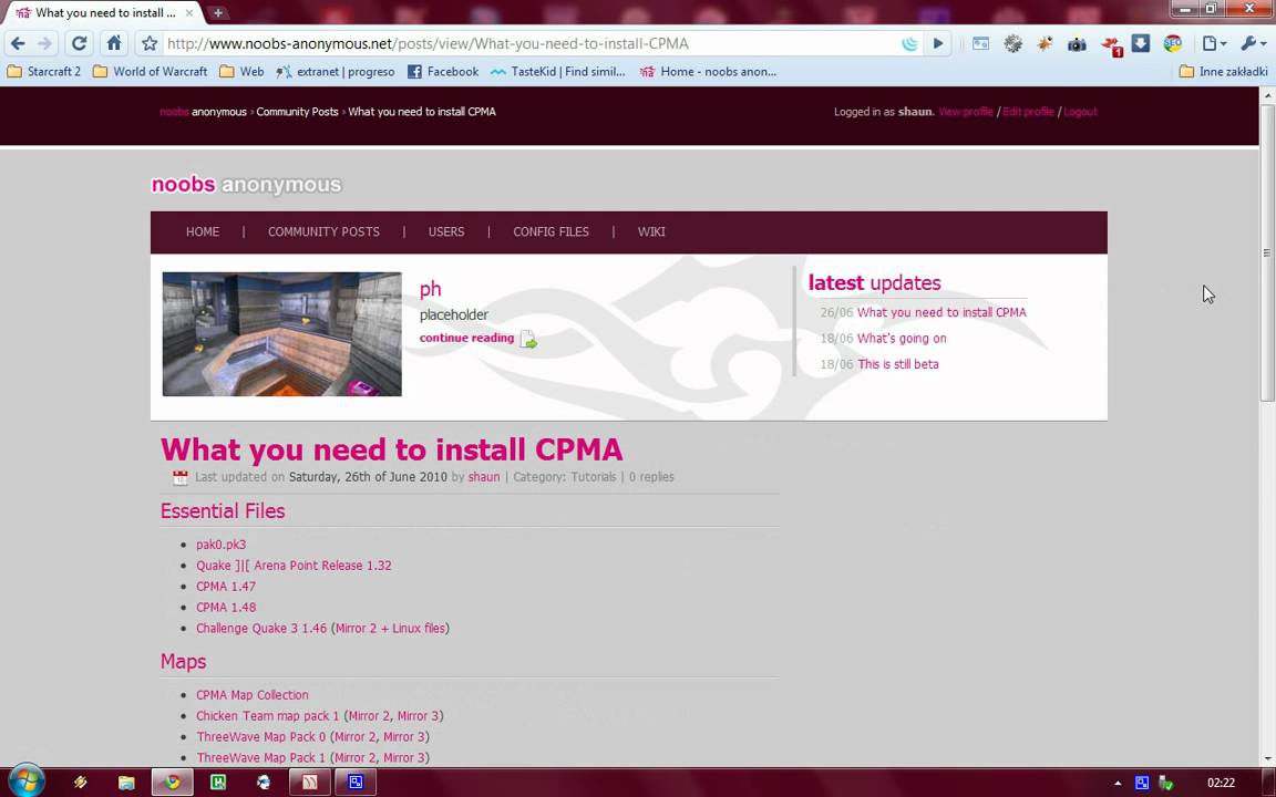 Installing CPMA (newbies guide)