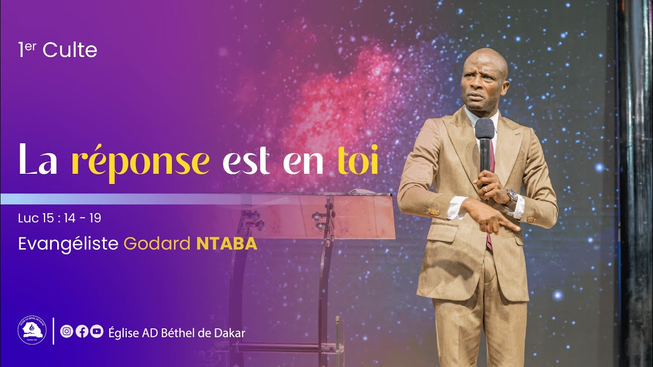 LA REPONSE EST EN TOI || EVANGELISTE NTABA GODARD