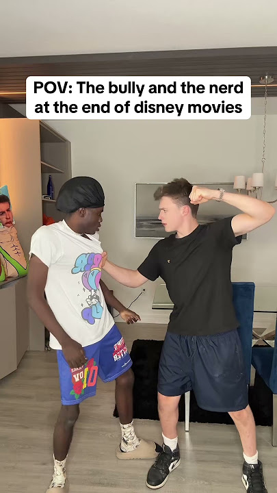 The bully and the nerd at the end of disney movies 😂