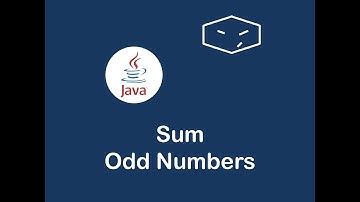 sum odd numbers in java