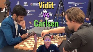 Knightmare but for whom? | Vidit Gujrathi vs Magnus Carlsen | World Rapid 2023